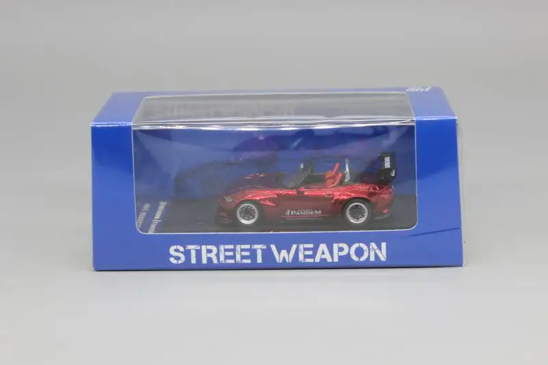 

Street Weapon 1:64 red room sports car model MX-5 MX5 4th generation ND is suitable for Mazda SW collection ornaments gift