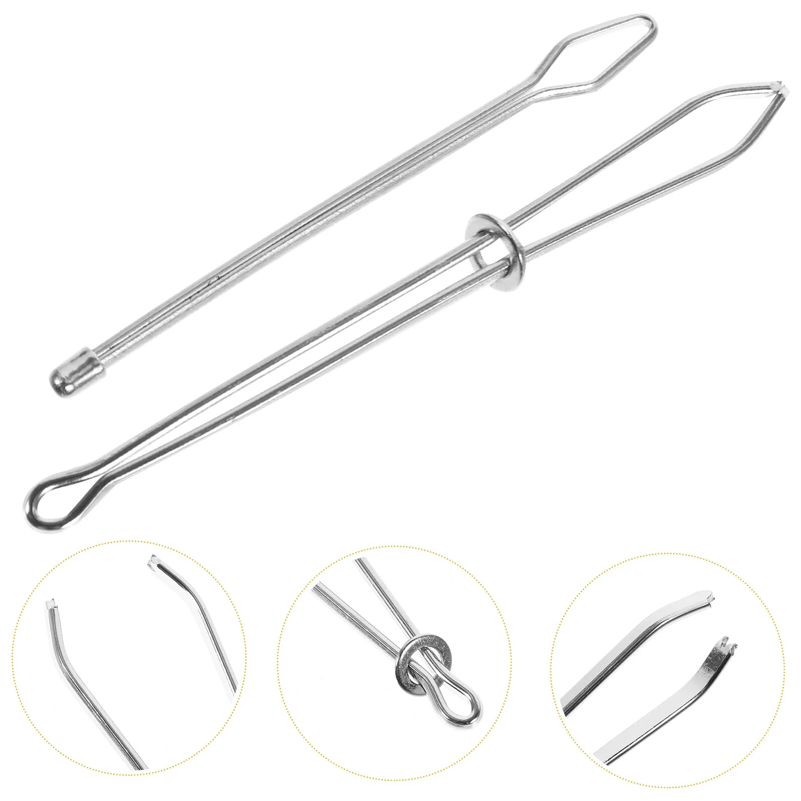 

2pcs Drawstring Threader Bodkin Threader Hoodie String Threader Long Loop Turner Tool for Clothes Hoodie Sweatshirt Bags (