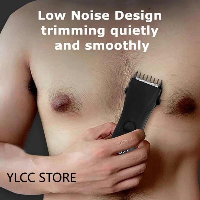 Водонепроницаемый триммер для волос на теле шарики бритва мужчин Лобковая