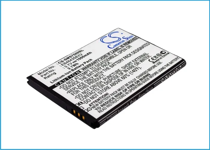 

1000mAh EB464358VUBSTD EB464358VU Battery for Samsung SCH-I569 GT-S7508 Galaxy Mini 2 SCH-I589 GT-S6500D SCH-i579