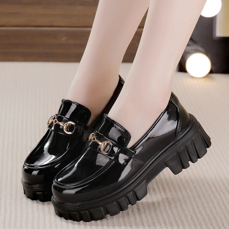 

New literary retro women's shoes thick-soled forest girl Japanese Mary Jane single shoes British style college leather shoe 2022