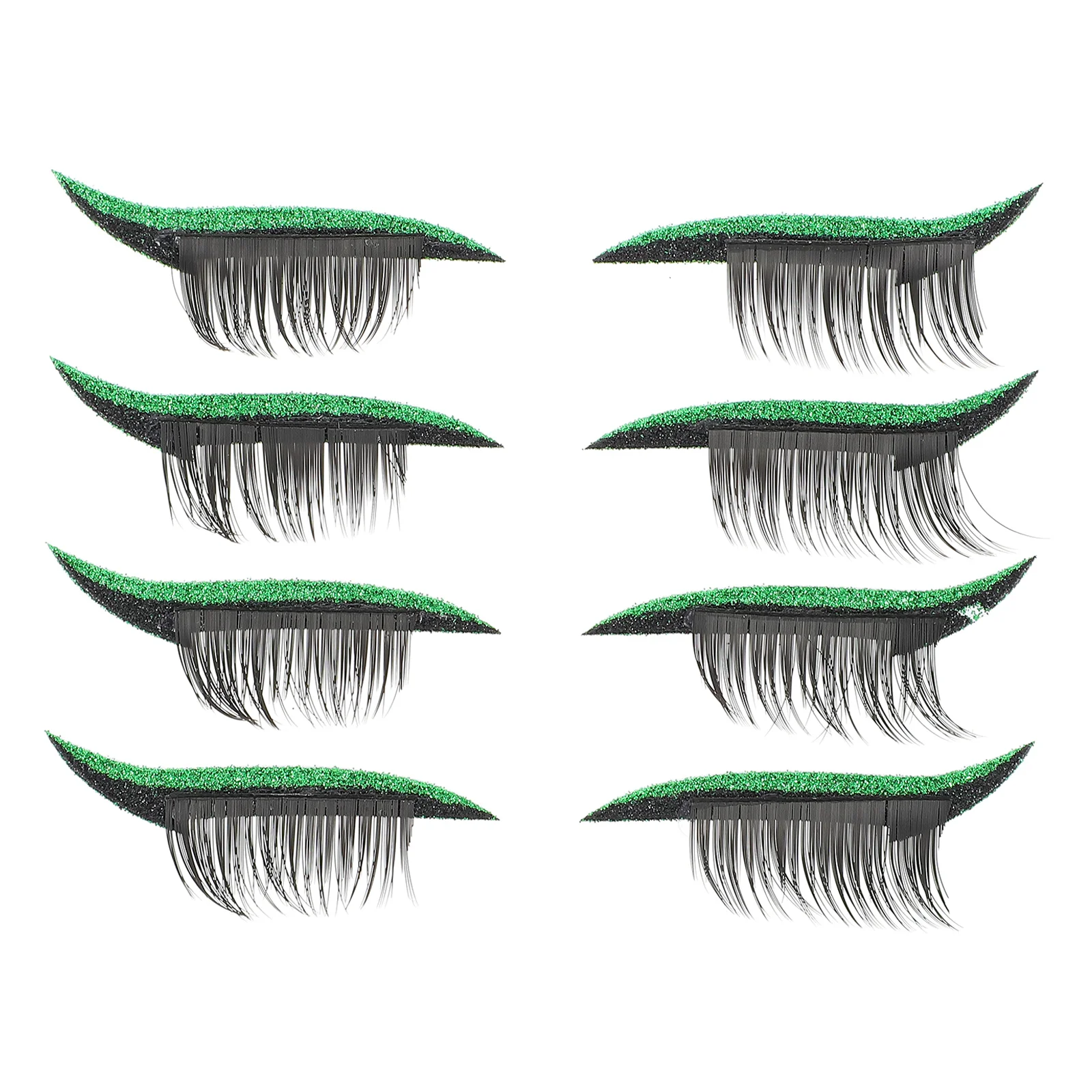

Eyeliner Stickers Eyelash Eyelashes Sticker Lashes False Reusable Makeup Eye Fake Glitter Cosplay Curly Performance Line Fluffy
