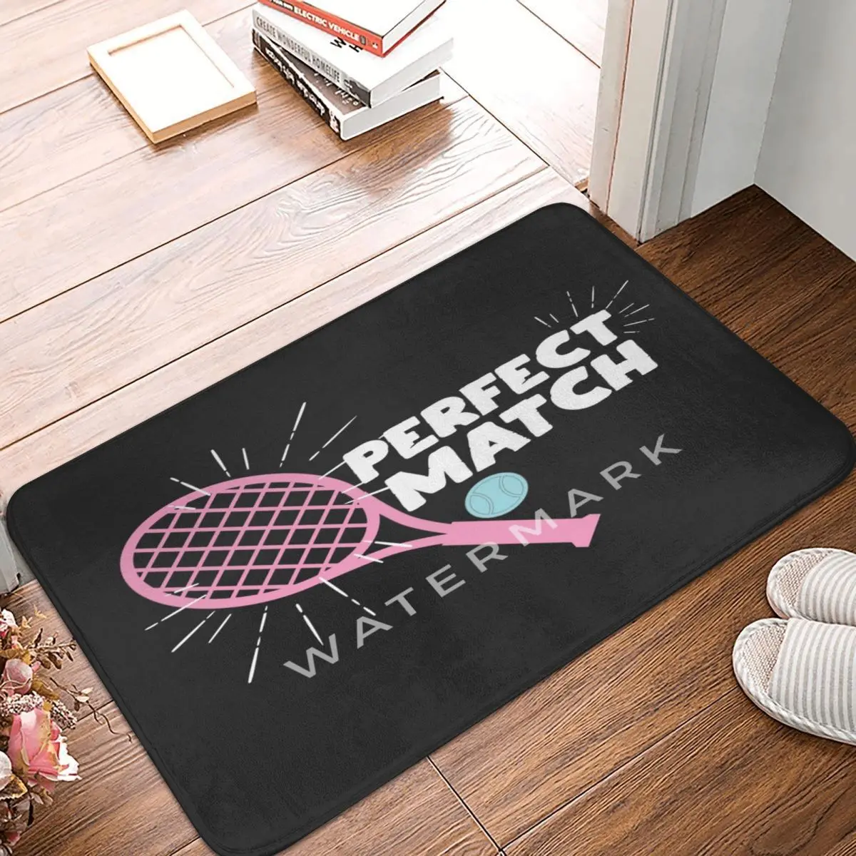 

Perfect Match Tennis Tennis Partner Game Team Carpet, Polyester Floor Mats Customizable Anti-Slip Indoor Festivle Gifts Mats