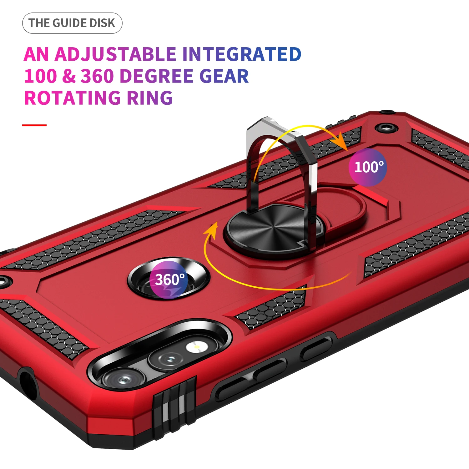 

Ring Holder Phone Case For Motorola Moto E7 Power 2021 Kickstand Rugged Shockproof Back Cover