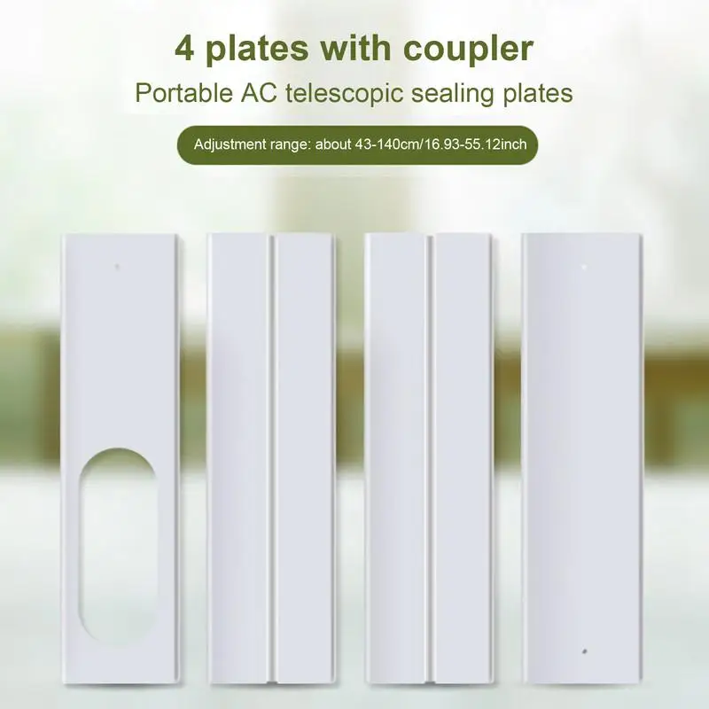 

Portable Air Conditioner Window Vent Kit AC Exhaust Hose Slide Plate Tube Connector Window Kit Perfect Accessories For AC