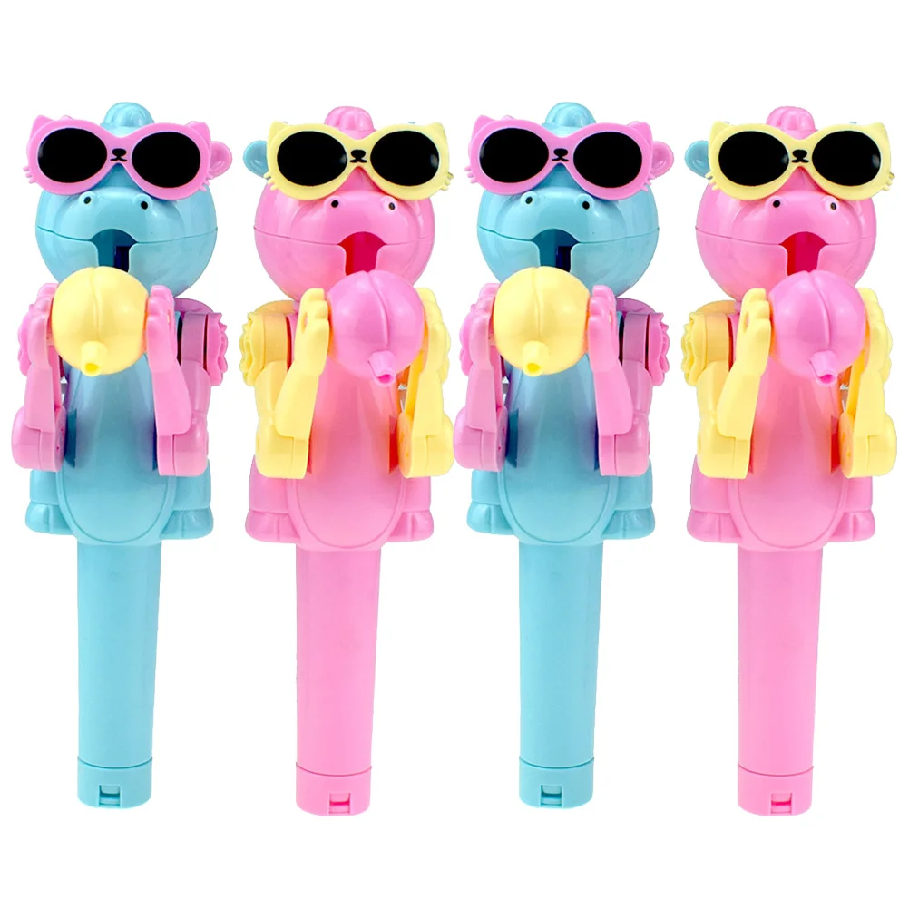 

4 Pcs Lollipop Robot Kids Kickstand Lollipop Box Storage Rack Cakesicle Stand Plastic Lollipop Stand Child