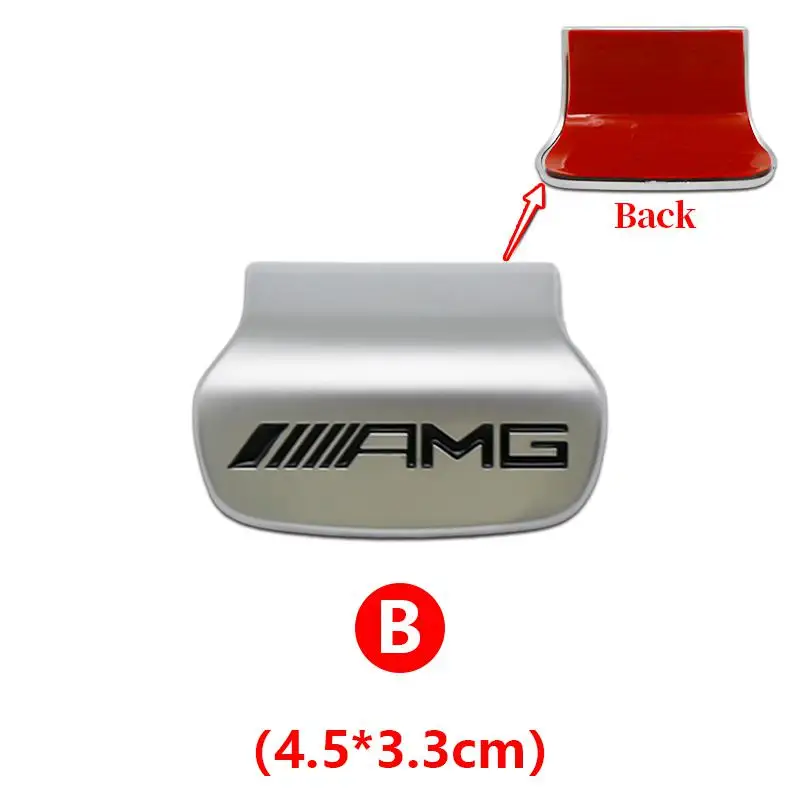 

3D металлическая эмблема-наклейка на руль автомобиля, аксессуар для интерьера Mercedes Benz AMG W205 W168 W108 AMG W176 W204 W212 GLC