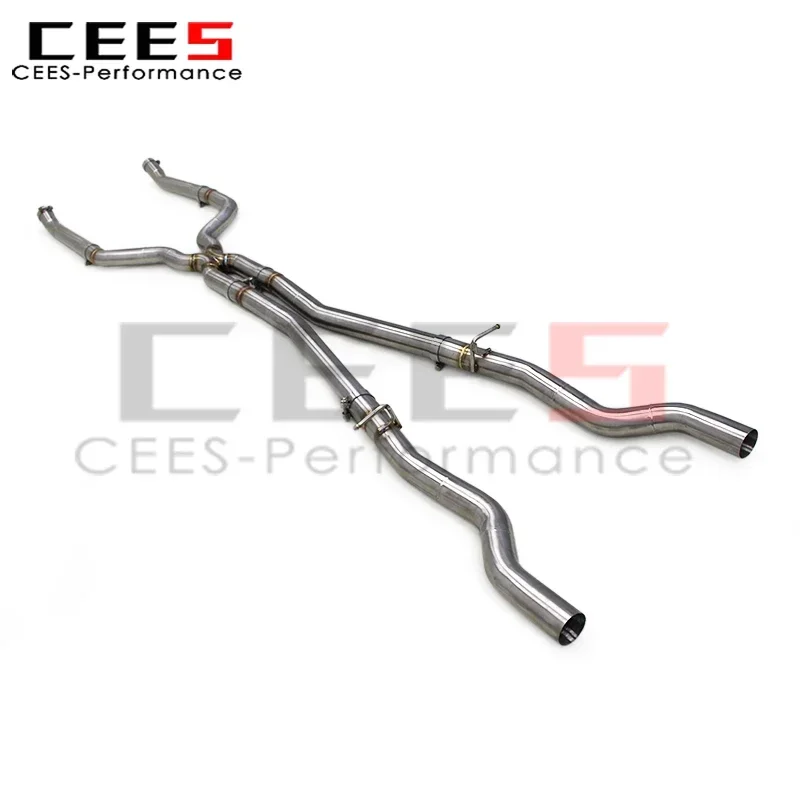 Cees SS304 средние выхлопные трубы из нержавеющей стали для BMW M550 M550i G30/N63 4.4TT 2017-2022