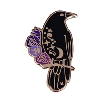 a three eyed crow in a movie television brooches badge for bag lapel pin buckle jewelry gift for friends