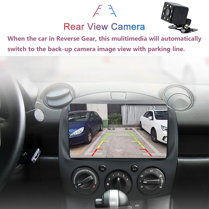 Car Android Radio Multimedia Player For MAZDA 2 Mazda2 2007 2008 2009 2010 2011 2012 2013 2014 GPS Navi 2din din Autoradio |