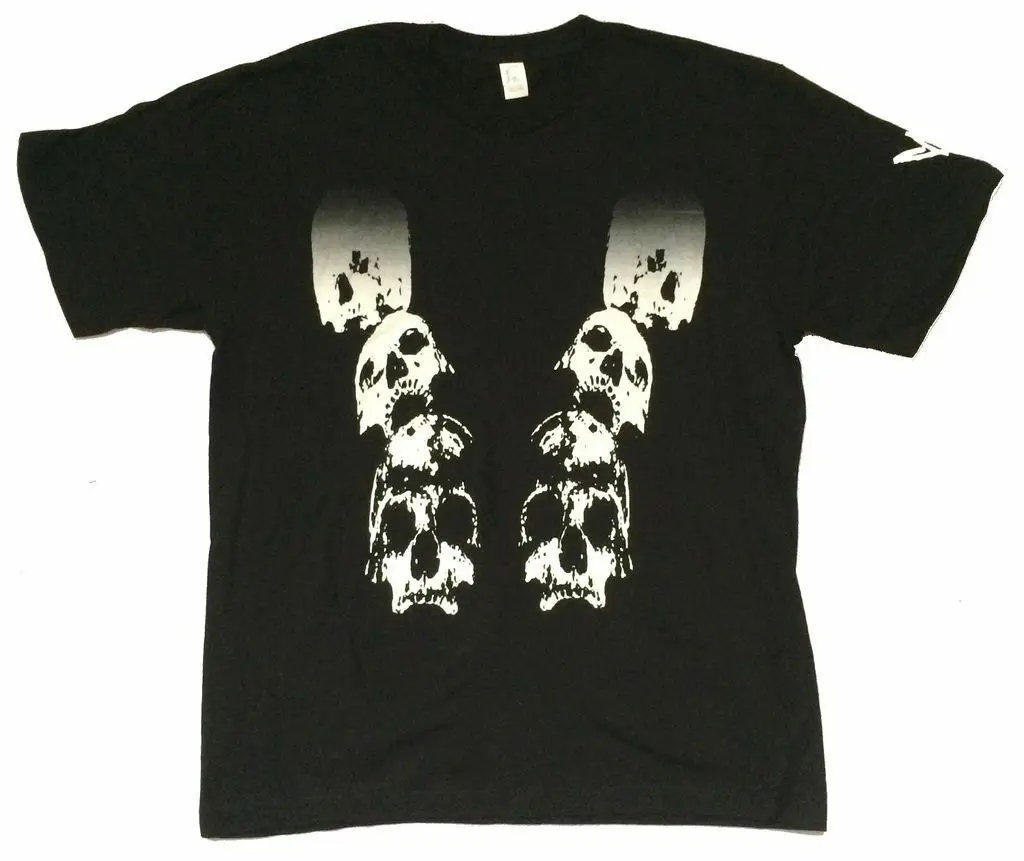 

Chris Cornell Faded Skulls Black T Shirt New Soundgarden Audioslave