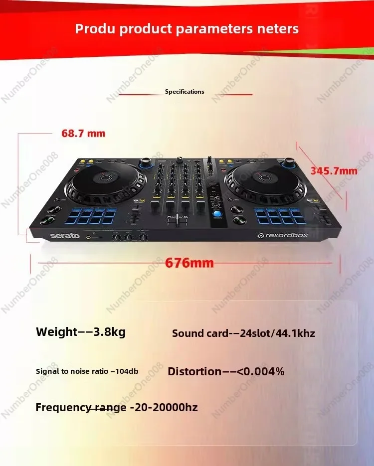 Четырехканальный DJ-плеер DDJ FLX6-GT цифровой DJ-контроллер поддерживает двойное