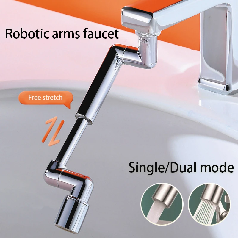 

Universal Extension 1440 Anti Bubbler Faucet Swivel °swivel Robotic Splash Arm Filter Nozzle Extender Faucet Aerator