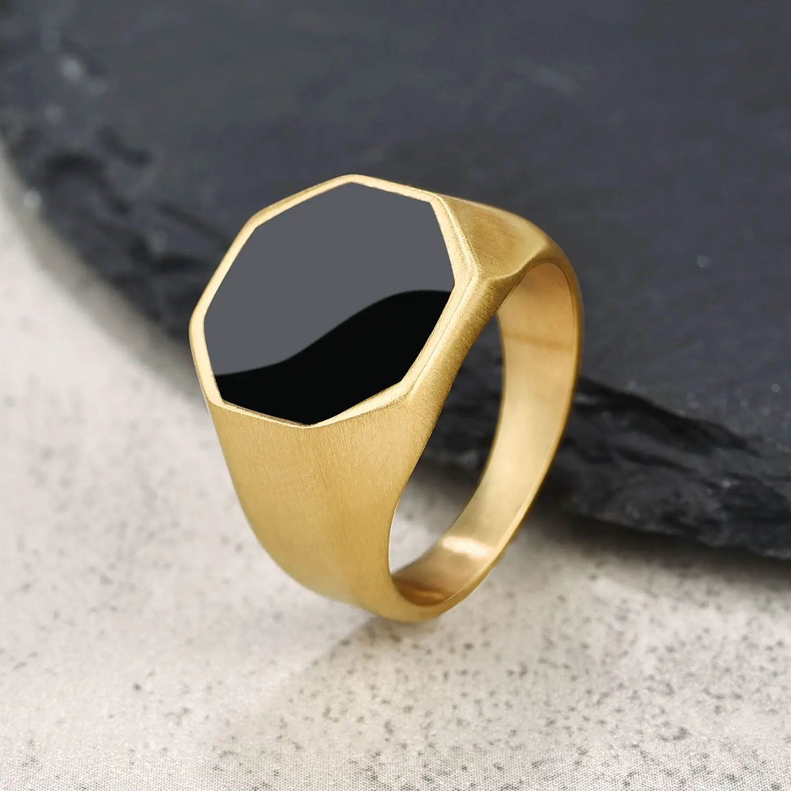 

Классическое кольцо из нержавеющей стали с капельным клеем для мужчин, модное кольцо в стиле хип-хоп, искусственное серебряное и Золотое очаровательное ювелирное изделие, искусственное украшение, подарок на день рождения