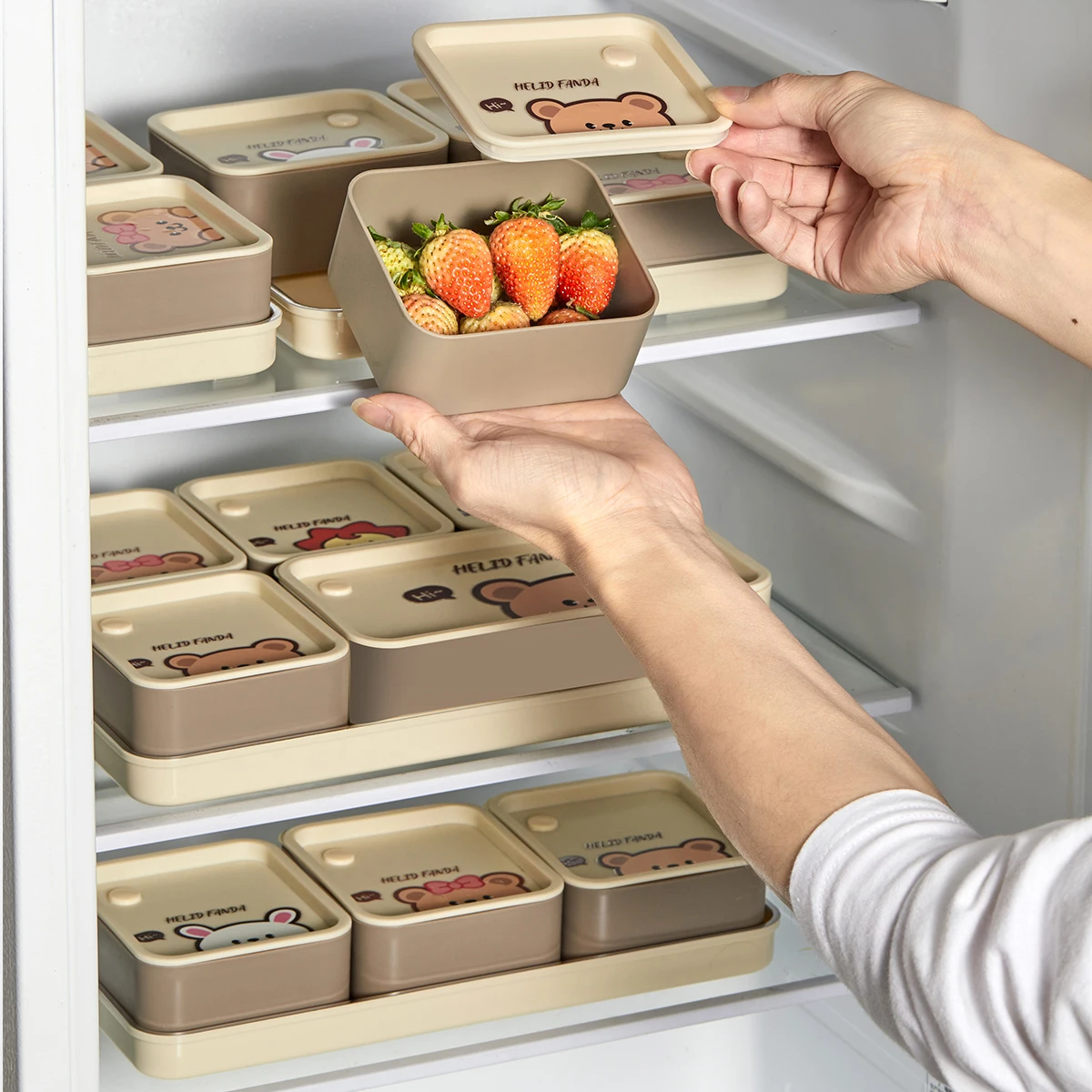 WORTHBUY Контейнер-холодильник с крышкой Герметичное хранилище для хранения