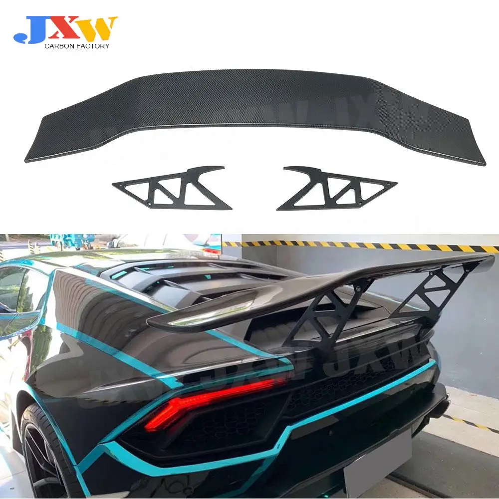 

Dry Carbon Fiber/FRP Racing Rear Spoiler Boot Wings for Lamborghini Huracan LP610 LP580 2014-2018 DMC Style