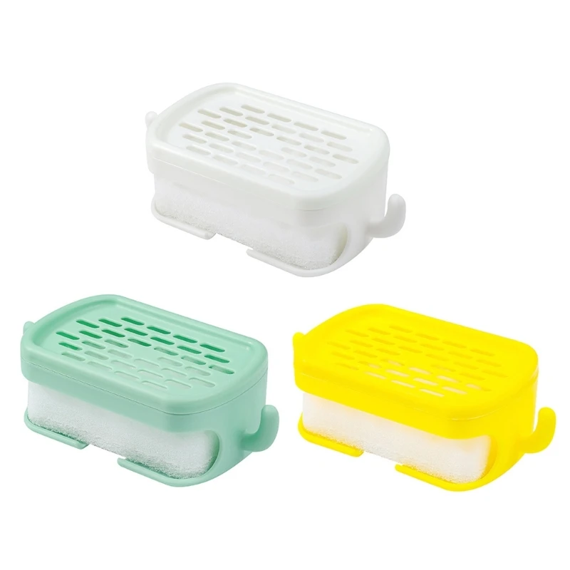 

Bathroom Supplies Double Layer Soap Dish Wall Mounted Storage Plate Soap Holder Drop Shipping