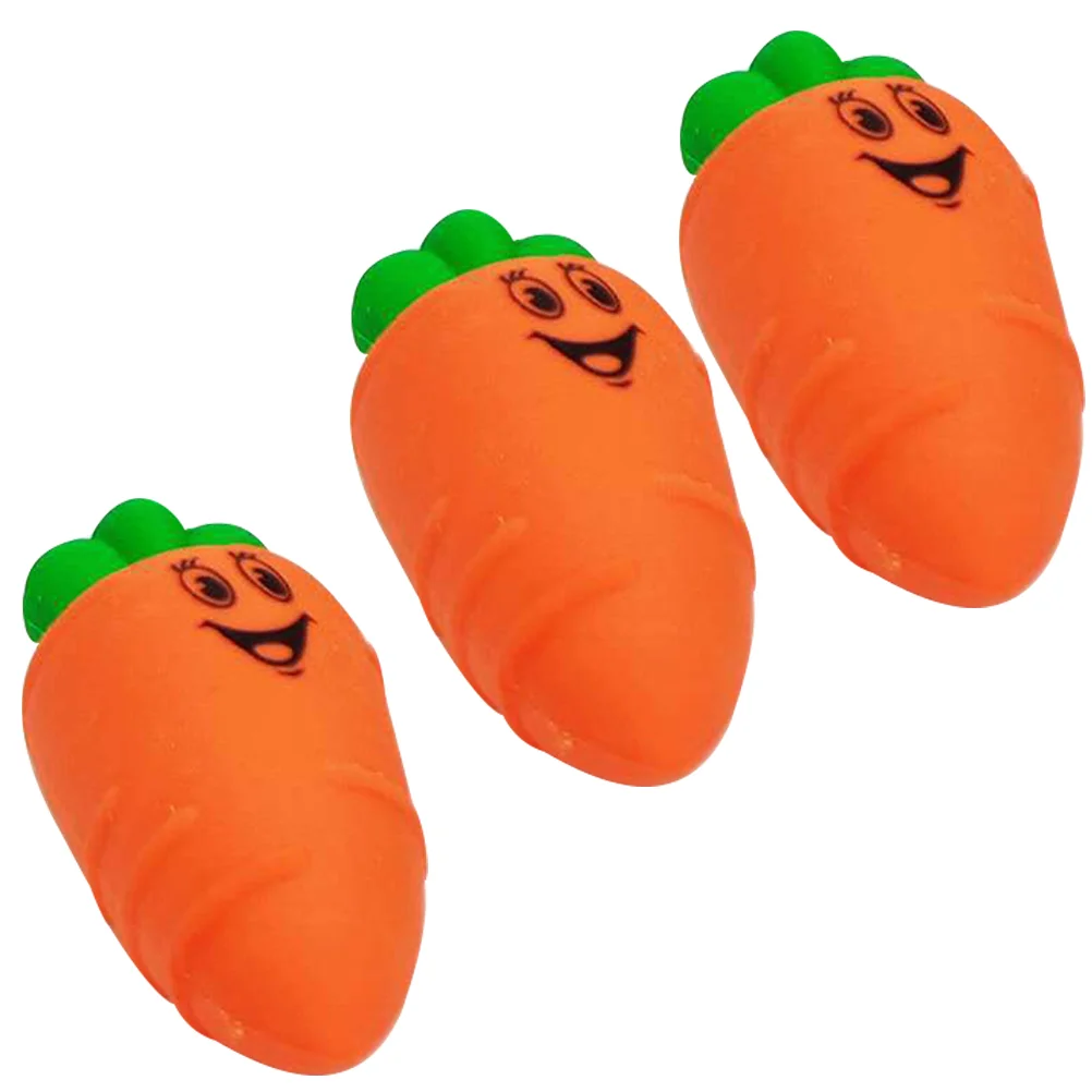 

30 Pcs Cute Carrot Eraser Child Toys Tpr Wear-resistant Miniature Erasers