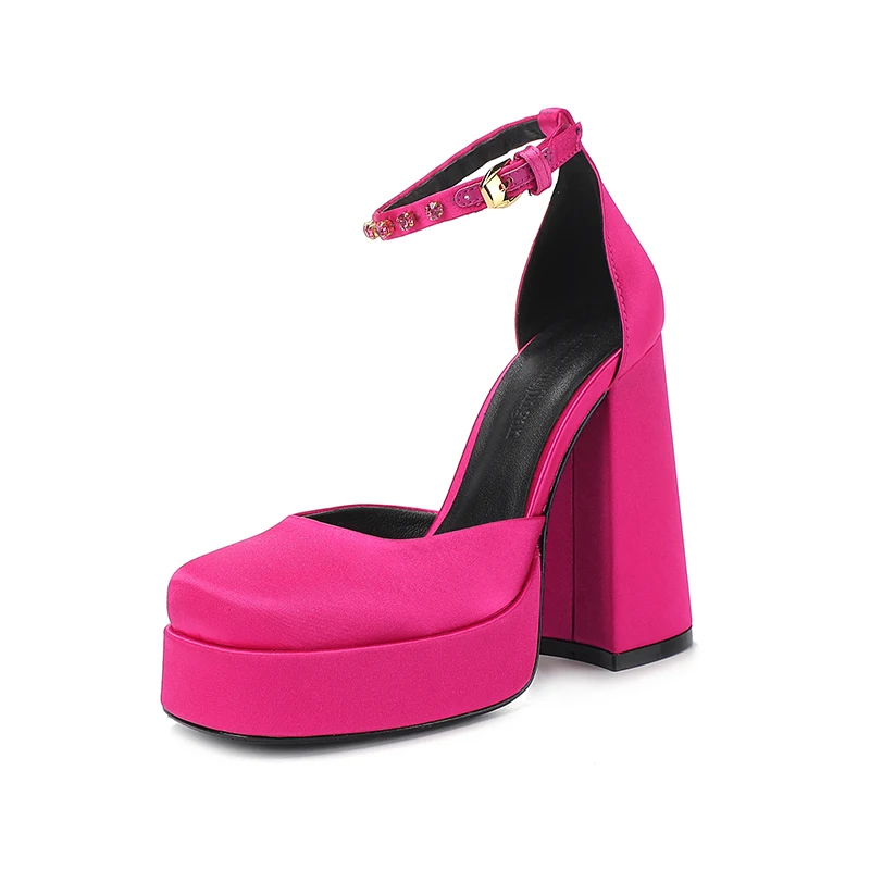 Spring/Summer 2023 New Sexy Walk Show Party Women's High Heel Sandals Leisure Banquet Round Head Women's Super High Heel Shoes