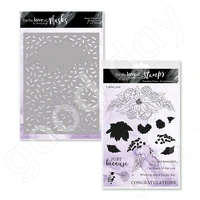 newsweet clematismetal cutting stencil and stamps scrapbooking diy decoration craft embossing 2022 spring