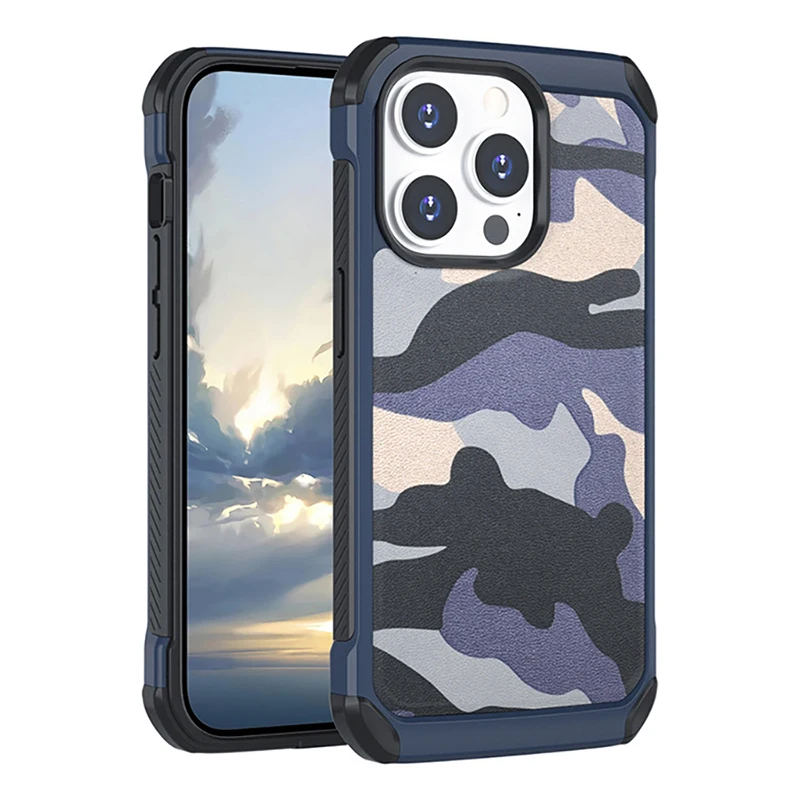 

Camo Full Wrap Airbag Soft Side Hard Case Phone Shockproof Case For Iphone 13 Pro Max 12 11 Xr X Xs Max 8 7 Plus 13Pro 14 Case