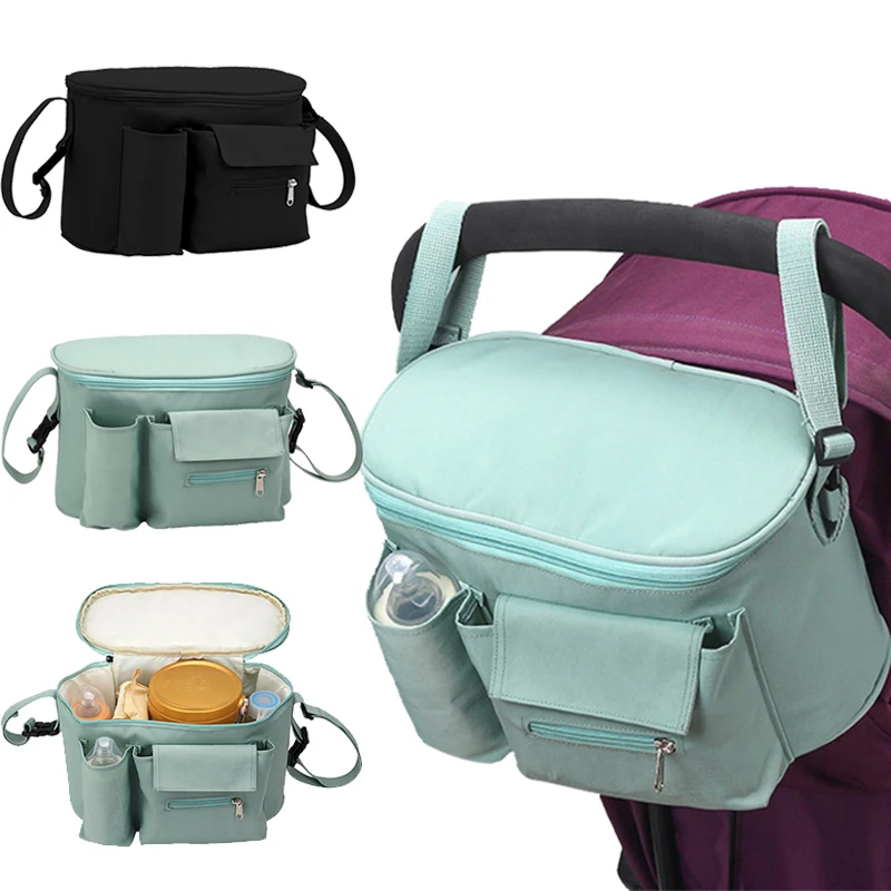 Baby Stroller Bag Organizer Mommy Travel Bags Accessories Toddler Waterproof Milk Bottle Diaper Bag Stroller Hanging Bag