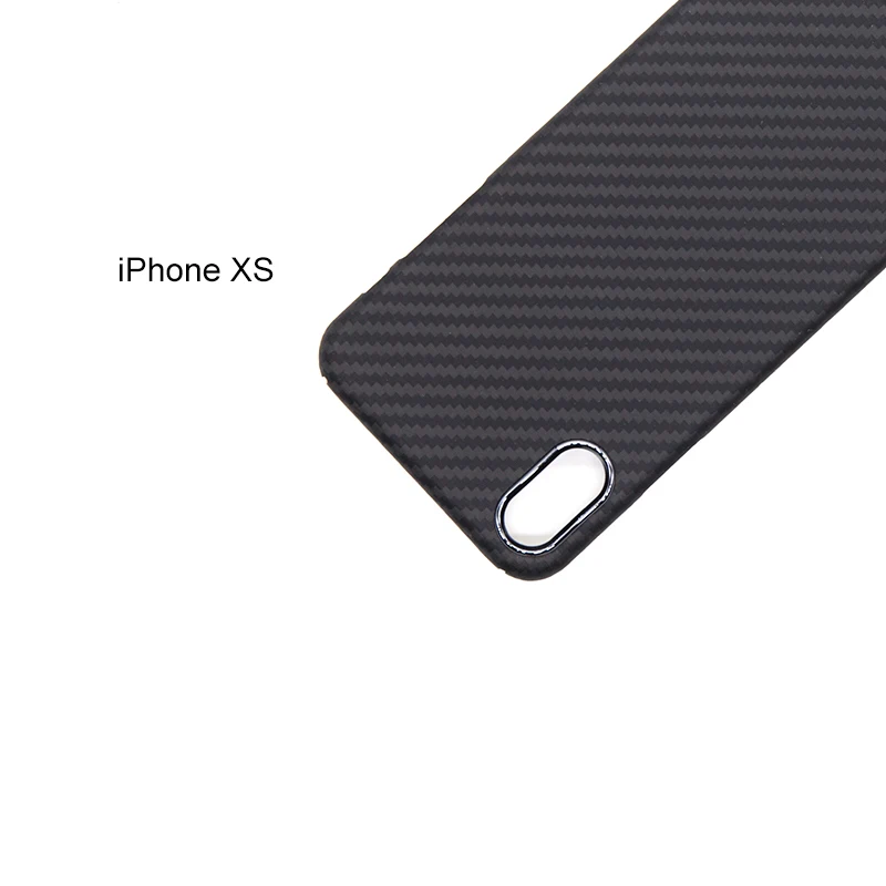 

iPhone XS Lens Ring Phone Case Protective Lens Carbon Fiber Metal Ring Black Matte Premium Business iPhoneXS Phone Cover