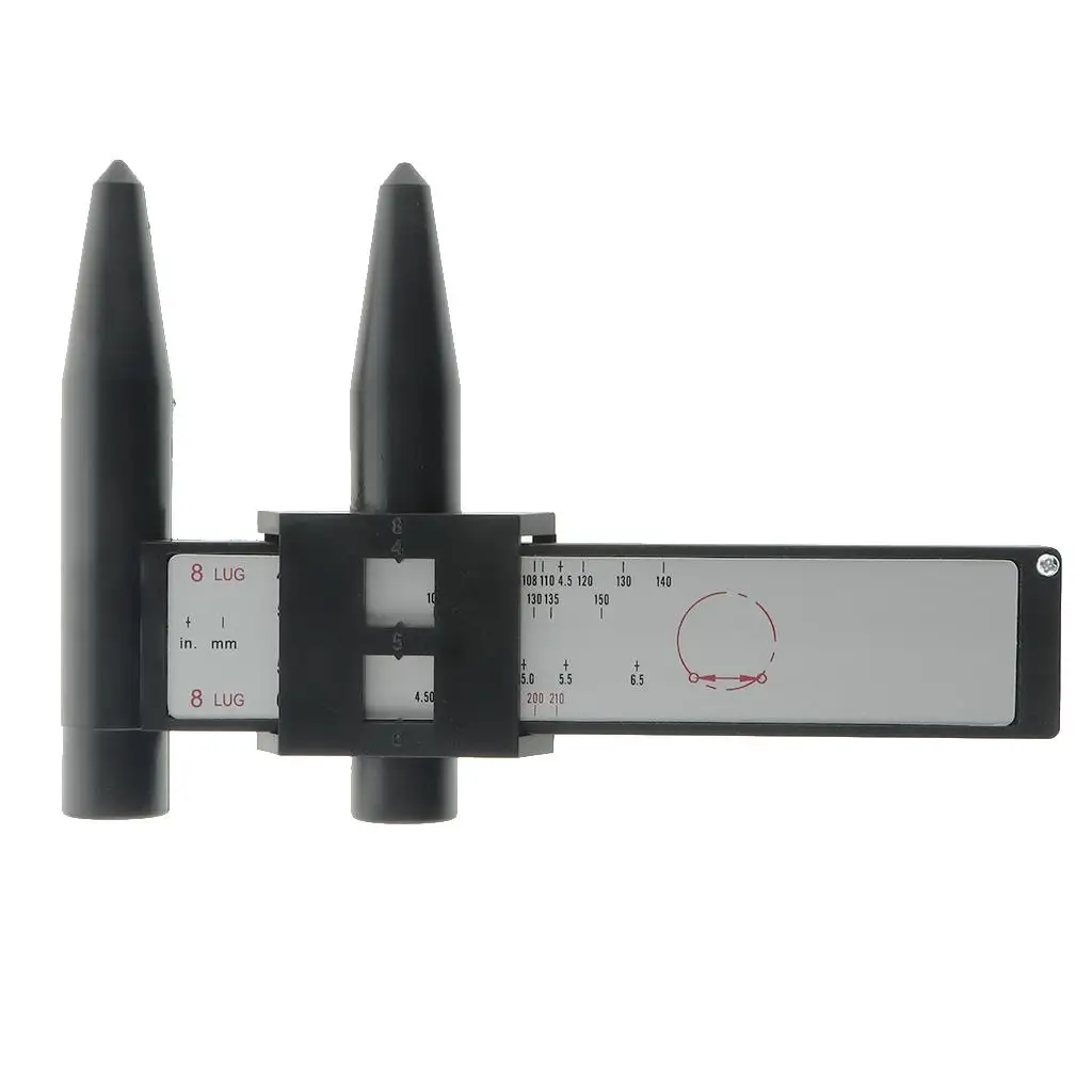 

Wheel Rim Pattern Measure Tool Common 4 5 6 8 Lug Car PCD Ruler