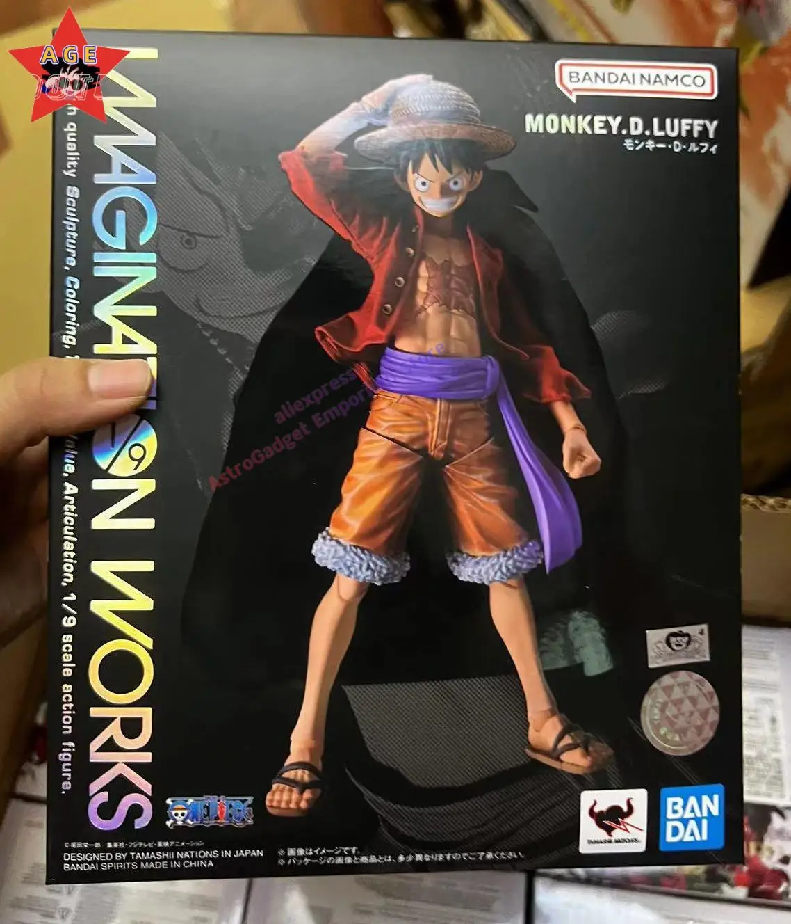 

Original Bandai Imagination Works Series Monkey D Luffy Figure The Island Of Ghosts One Piece Collectible Action Figurines A