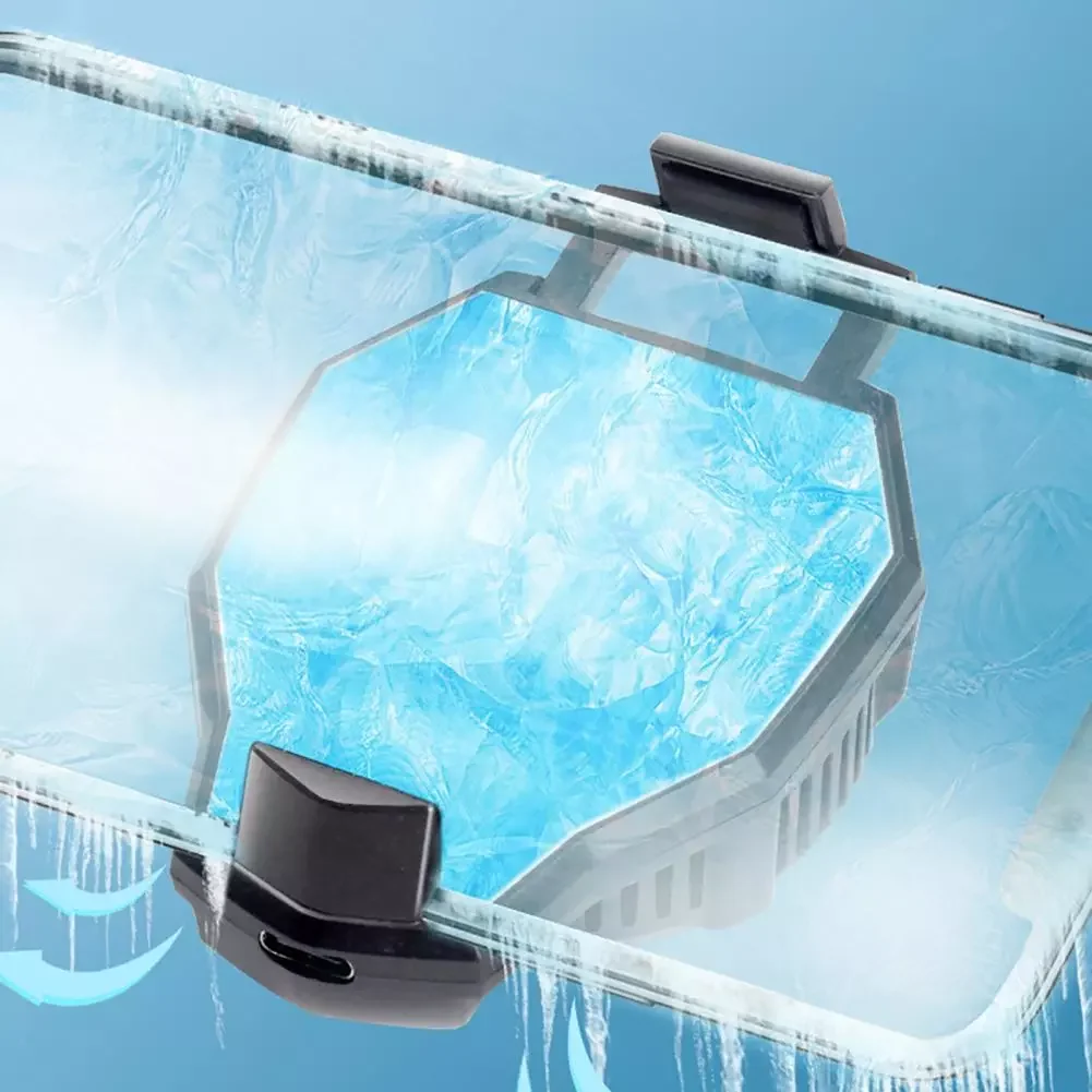 

Excellent Semiconductor Refrigeration Mobile Phone Cooling Fan Mini Phone Cooler Lightweight Phone Accessories