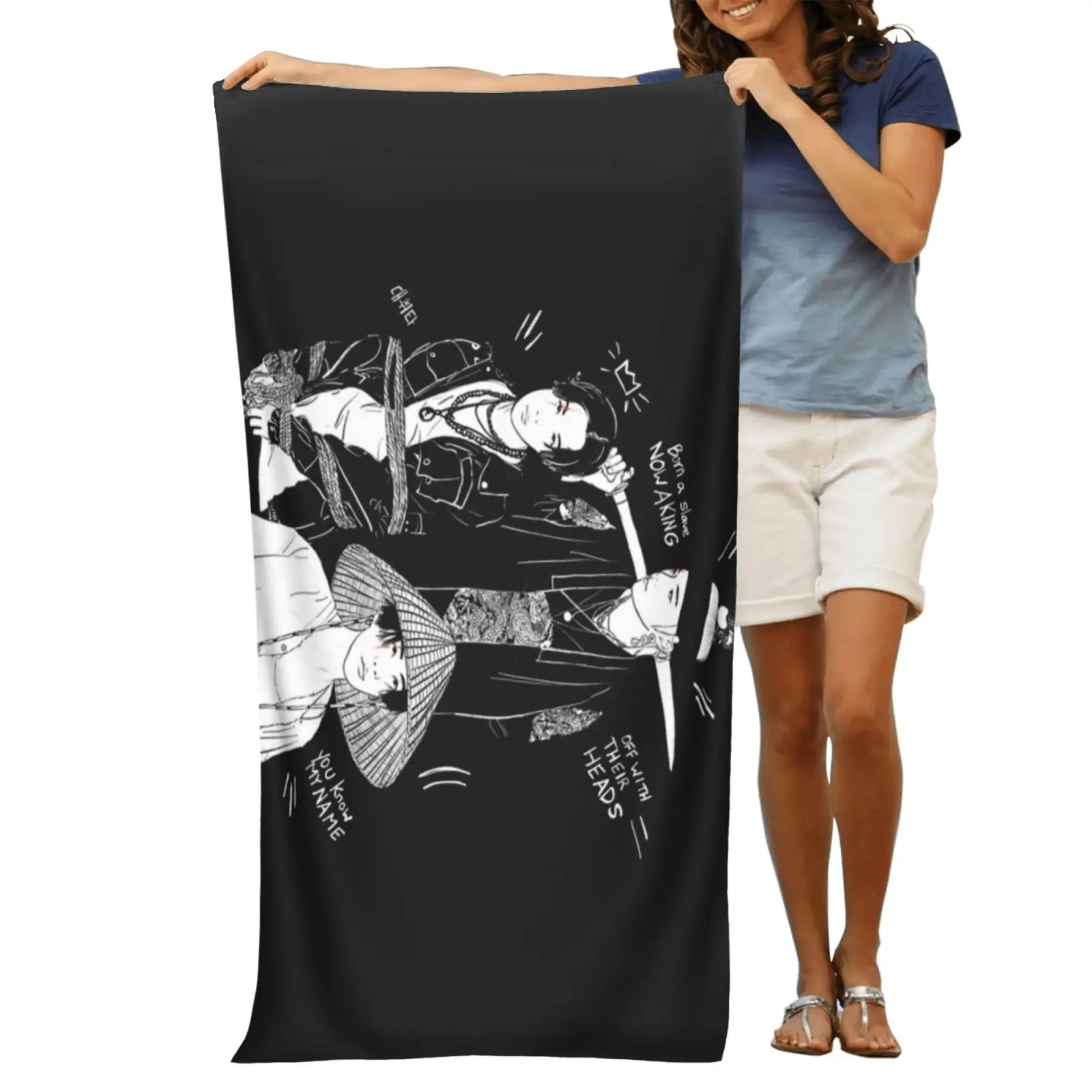 Мягкое быстросохнущее полотенце Agust D Daechwita пляжное Agustd Suga Min Yoongi Kpop Rap Korea