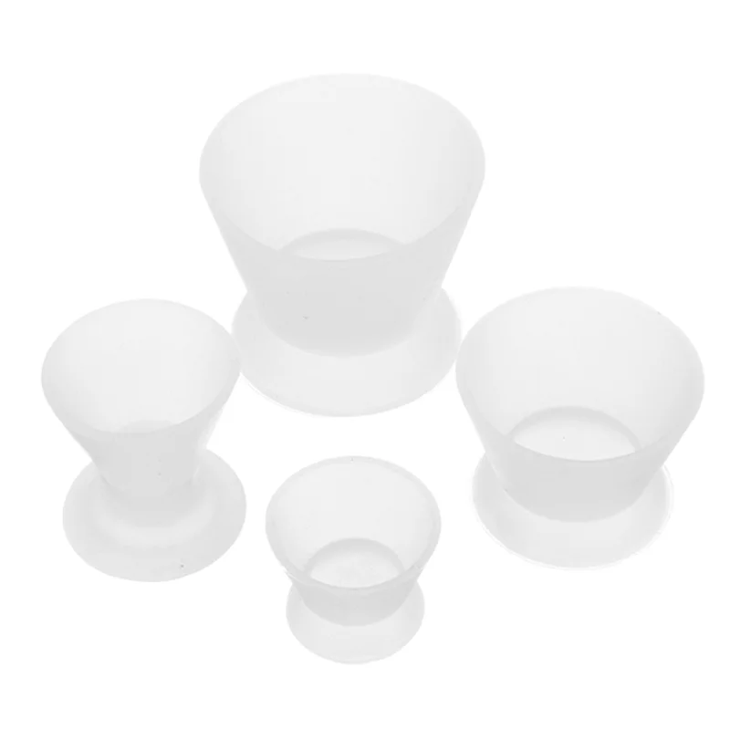 4 шт. стоматологические материалы силиконовая чаша для смешивания посуда Dappen