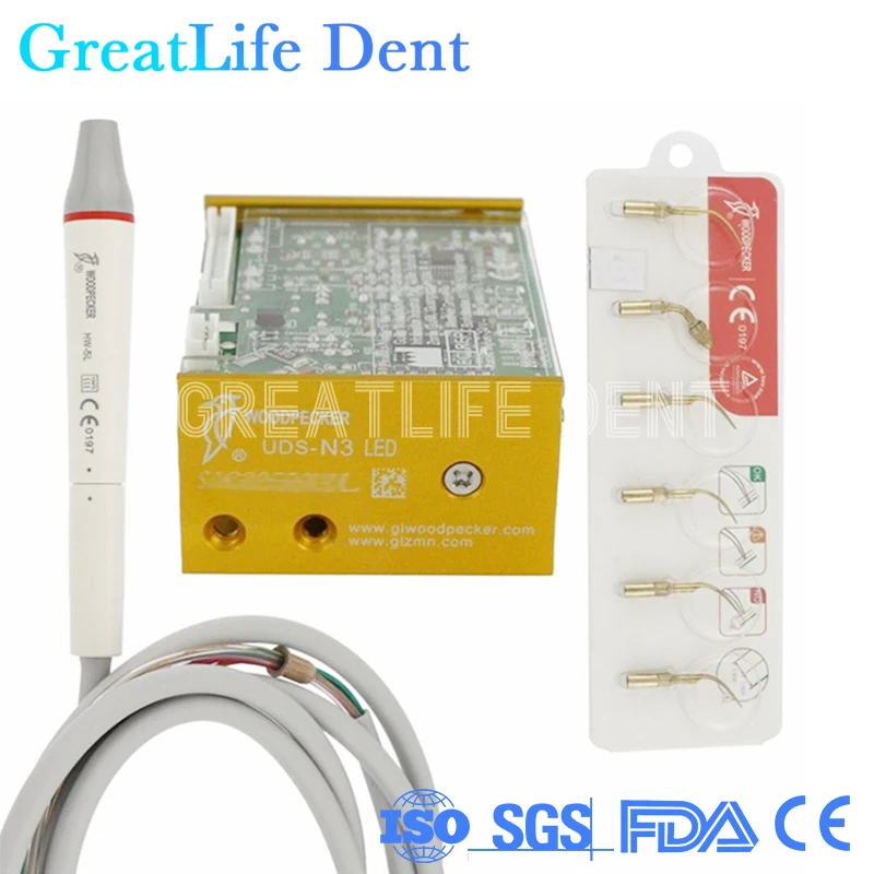 

GreatLife Dent Original Woodpecker UDS-N3 Teething Cleaning Whitening Instrument Original Built in Dental LED Ultrasonic Scaler