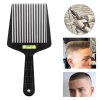 professional barber dyeing styling tool hair cutting short hair trimming flat top comb with liquid balance