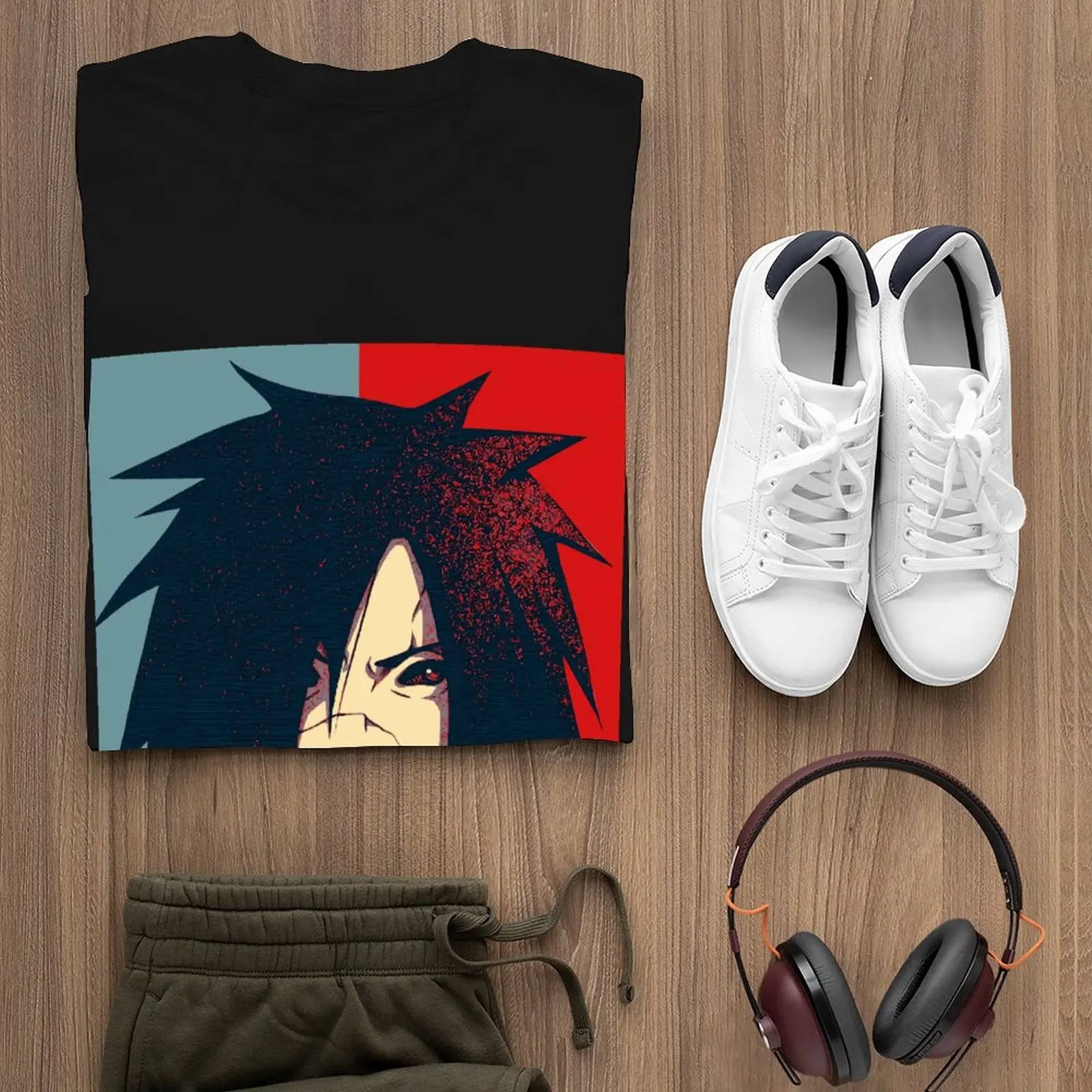 Bandai Uchiha Madara футболка с японским графическим рисунком хлопковая Футболка