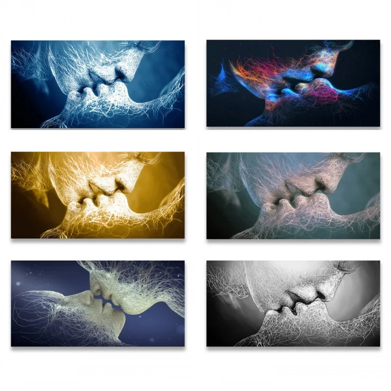 Настенная картина «Love Kiss», 6 цветов