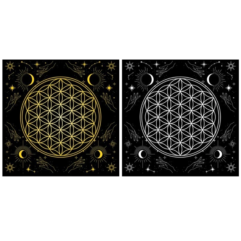 

Скатерть для геометрических предсказаний, настольная игра, оракулы, карточный коврик, коврик для поддержки рун