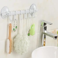 5 colors home kitchen bathroom simple strong suction cup seamless hook wall nail free traceless 6 multi purpose hook