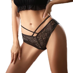 Low Waist Sexy Lace Panties Seamless Transparent Briefs for Female Hollow Soft Underpants Women Ling