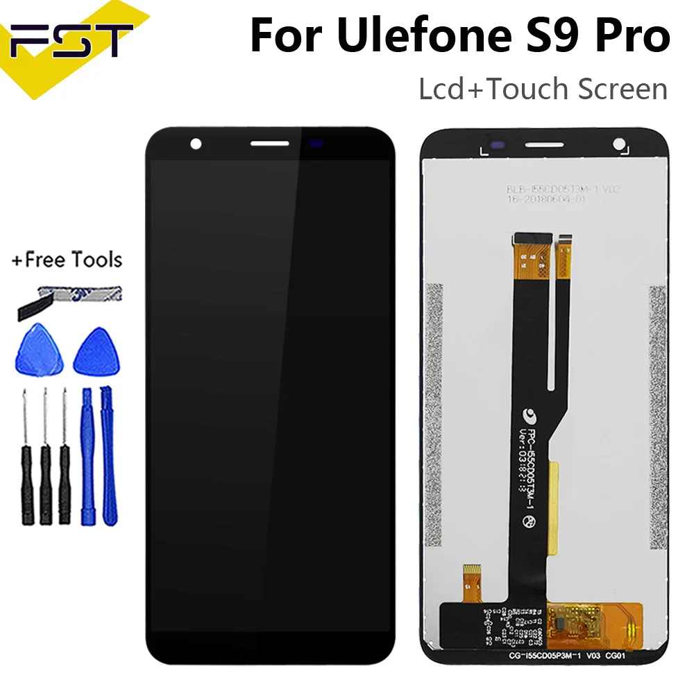 

5.5''For Ulefone S9 Pro LCD Display+Touch Screen Digitizer Assembly+Tools And Adhesive For S9Pro Mobile Phone Accessories