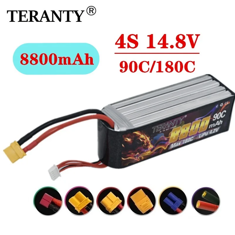

TERANTY Max 180C 4S 14,8 V 8800mAh Lipo аккумулятор для UAV RC Вертолет FPV автомобиля лодки самолета запчасти 14,8 V батарея