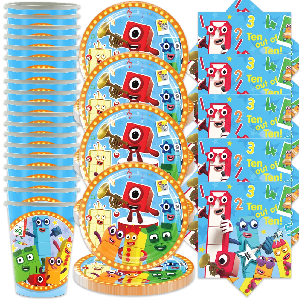 60 шт./лот тематические украшения для дня рождения набор посуды чашки тарелки