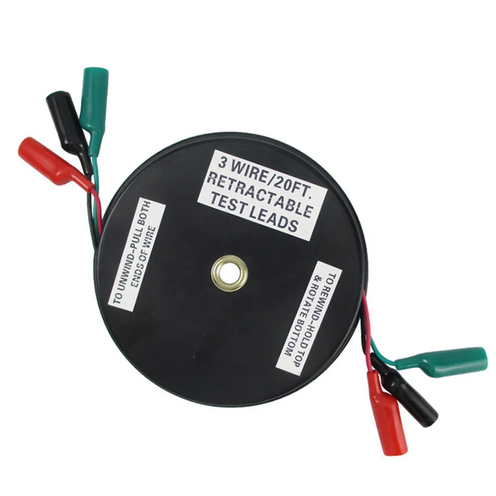 

Test Portable Accessory Durable Extension Retractable Car Repair Wire Reel Auto Multimeter Practical Connection Tool