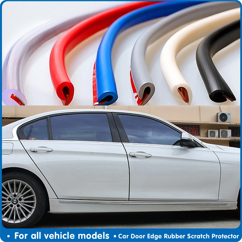 5m U Type Universal Car Door Protection Edge Guards Trim Styling Moulding Strip Rubber Scratch Protector For Car Auto 5m U Type Universal Car Door Protection Edge Guards Trim Styling Moulding Strip Rubber Scratch Protector For Car Auto