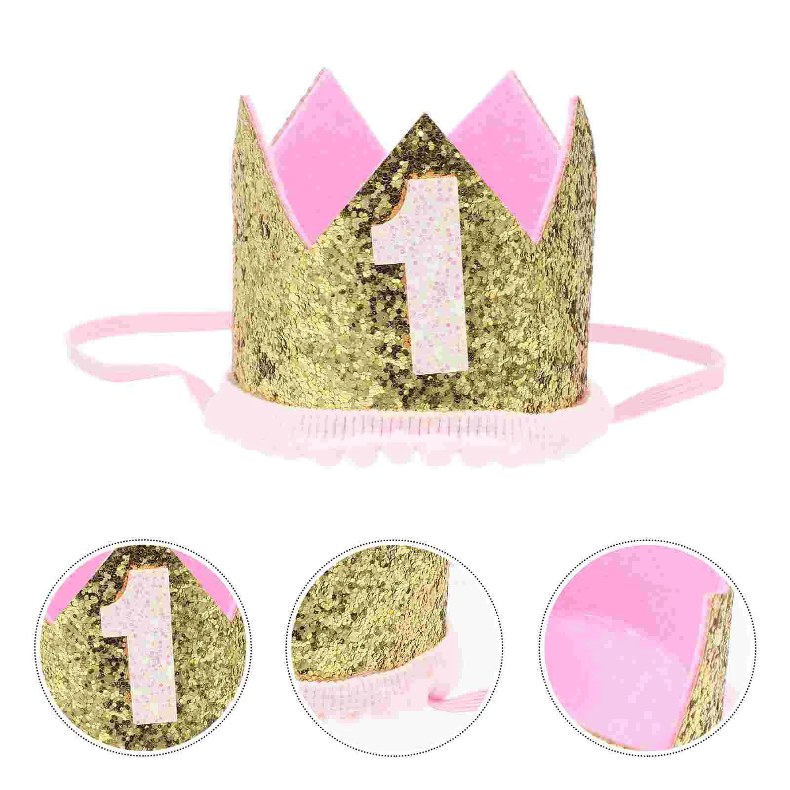

Children Party Crown Hat Decorative Crown Headband Baby Party Crown Party Decor