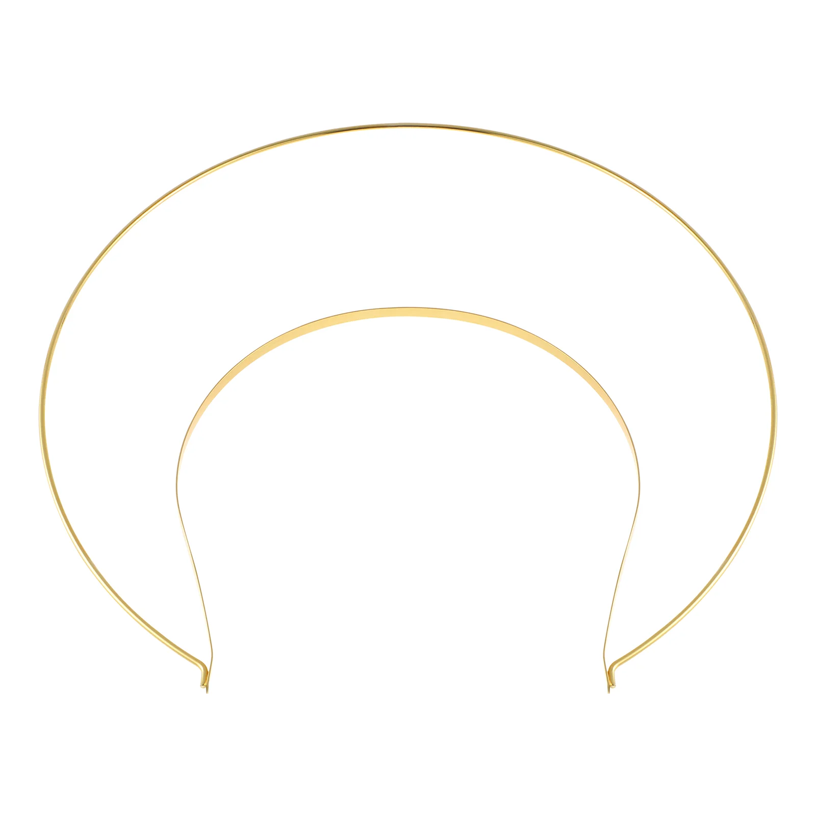 

Prom Headpiece Our Lady's Halo Headband Hair Hoops 22.3x21cm Angel Goddess Golden Accessories Bride