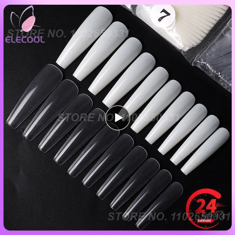 

1~10PCS natural fake nail fingernails Manicure Nail Art Display practice acrylic UV gel varnish tool nail nail