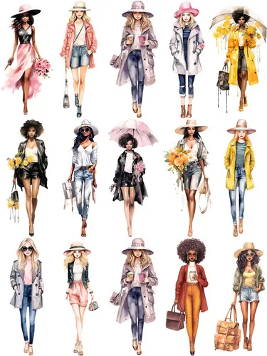 

Набор стикеров для скрапбукинга TIAMECH 15 шт.