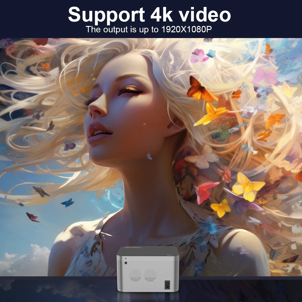 Magcubic 580ANSI Android 11 проектор 4K 1920*1080P Wi-Fi6 Allwinner H713 32G голосовое управление BT5.0 для