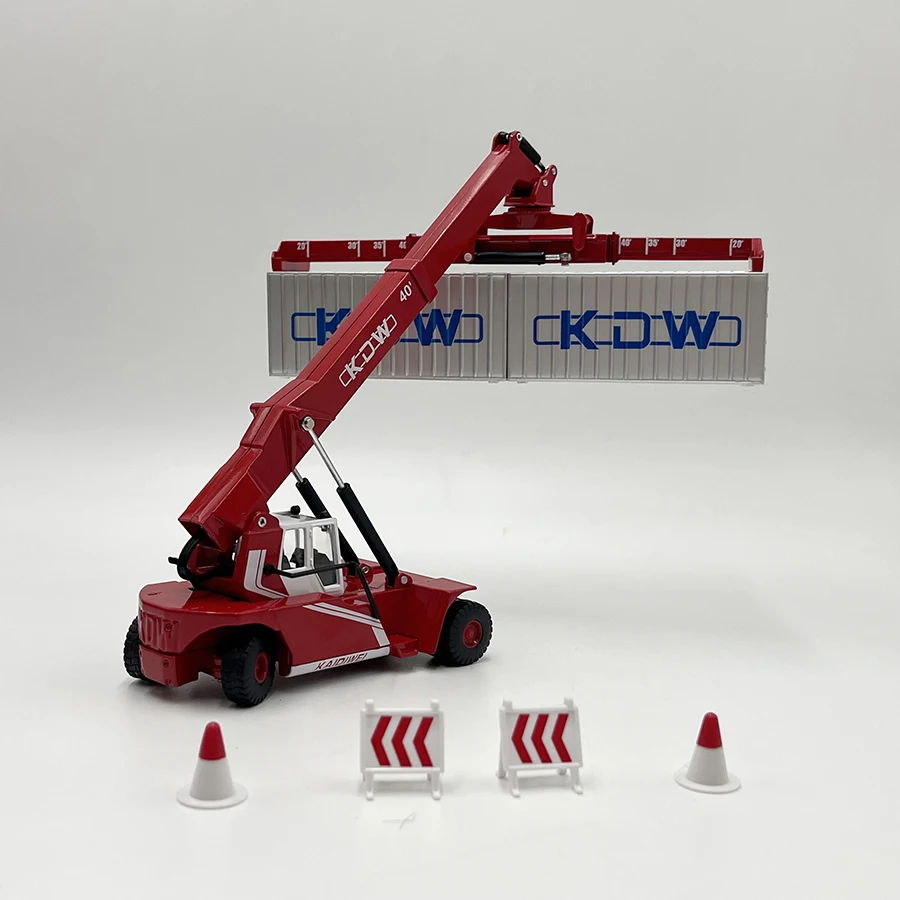 1:50 литая под давлением модель грузовика игрушка KDW Reach Stacker миниатюрная копия